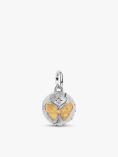 Butterfly Medallion Necklace Set