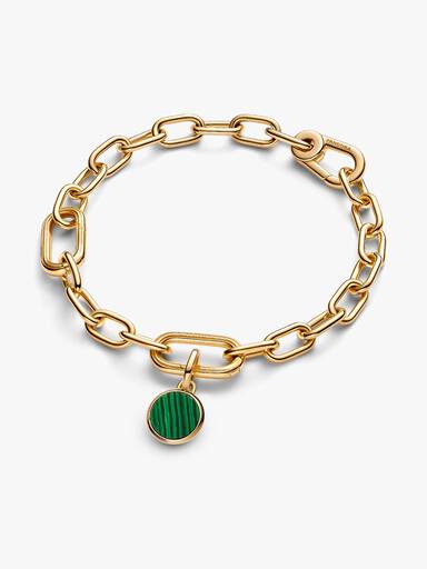 Green Engravable Mini Medallion Charm