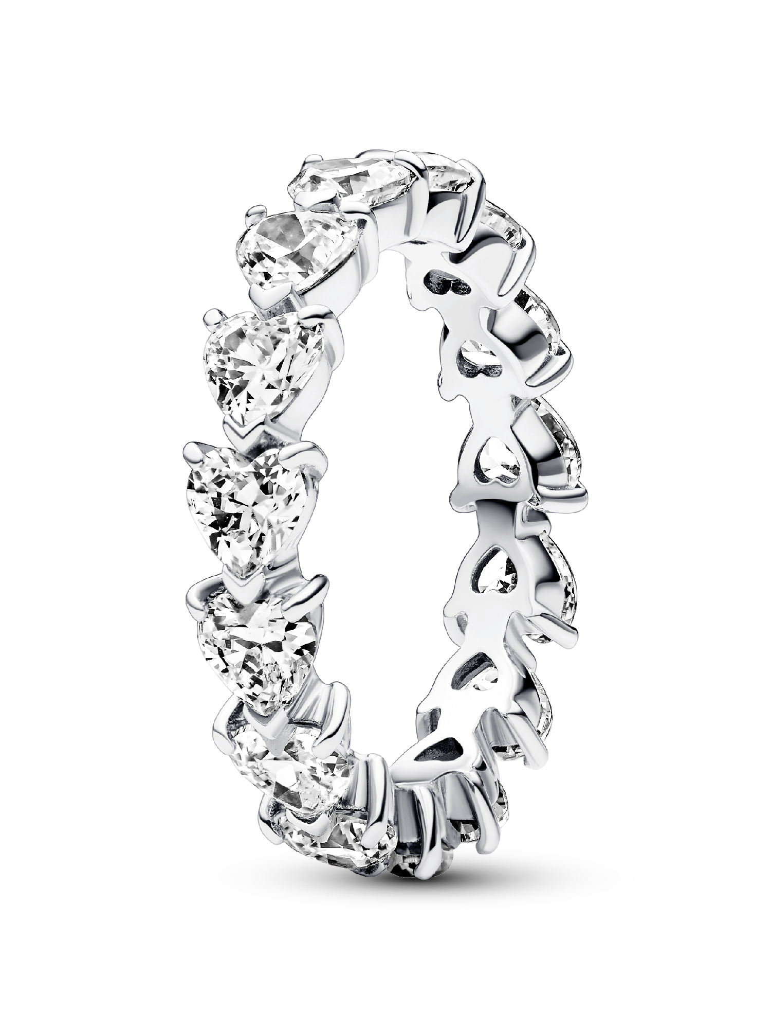 Row of Hearts Eternity Ring