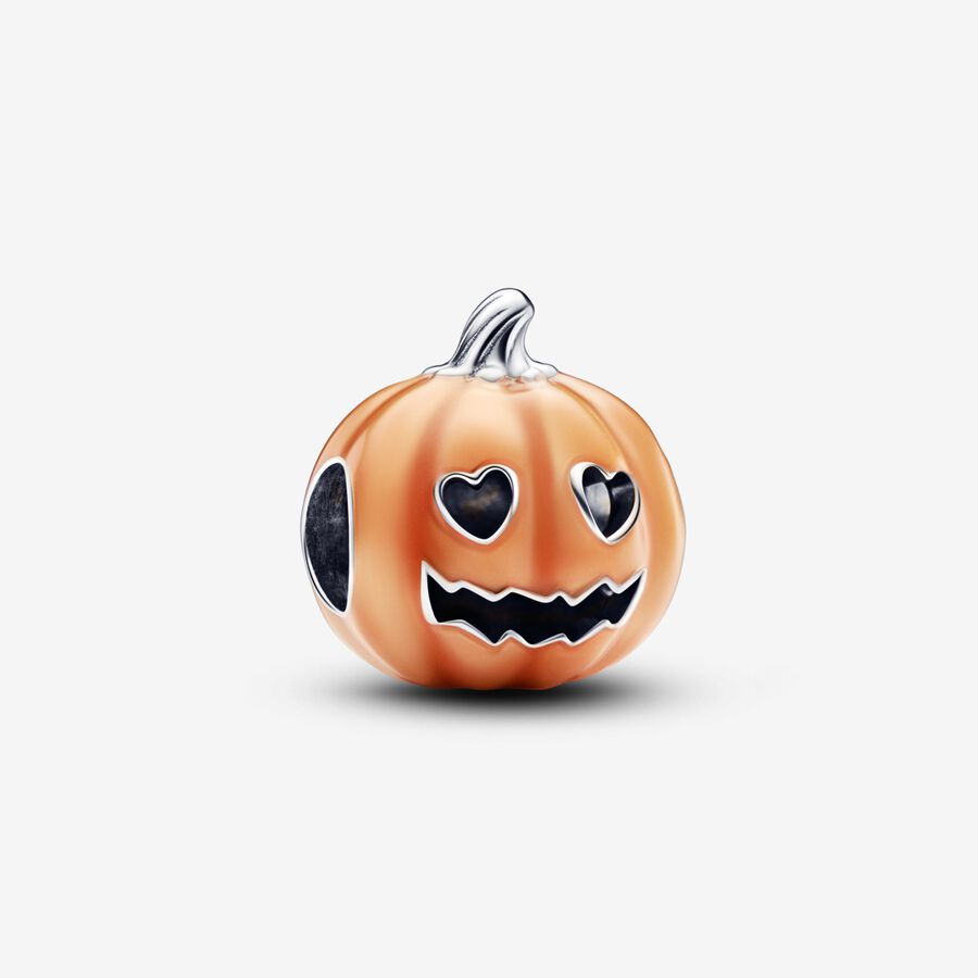 Glow-in-the-dark Spooky Pumpkin Charm image number 0