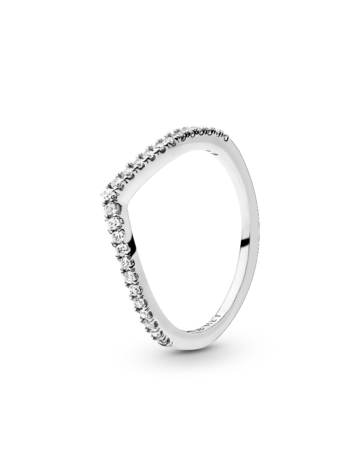 Sparkling Wishbone Ring