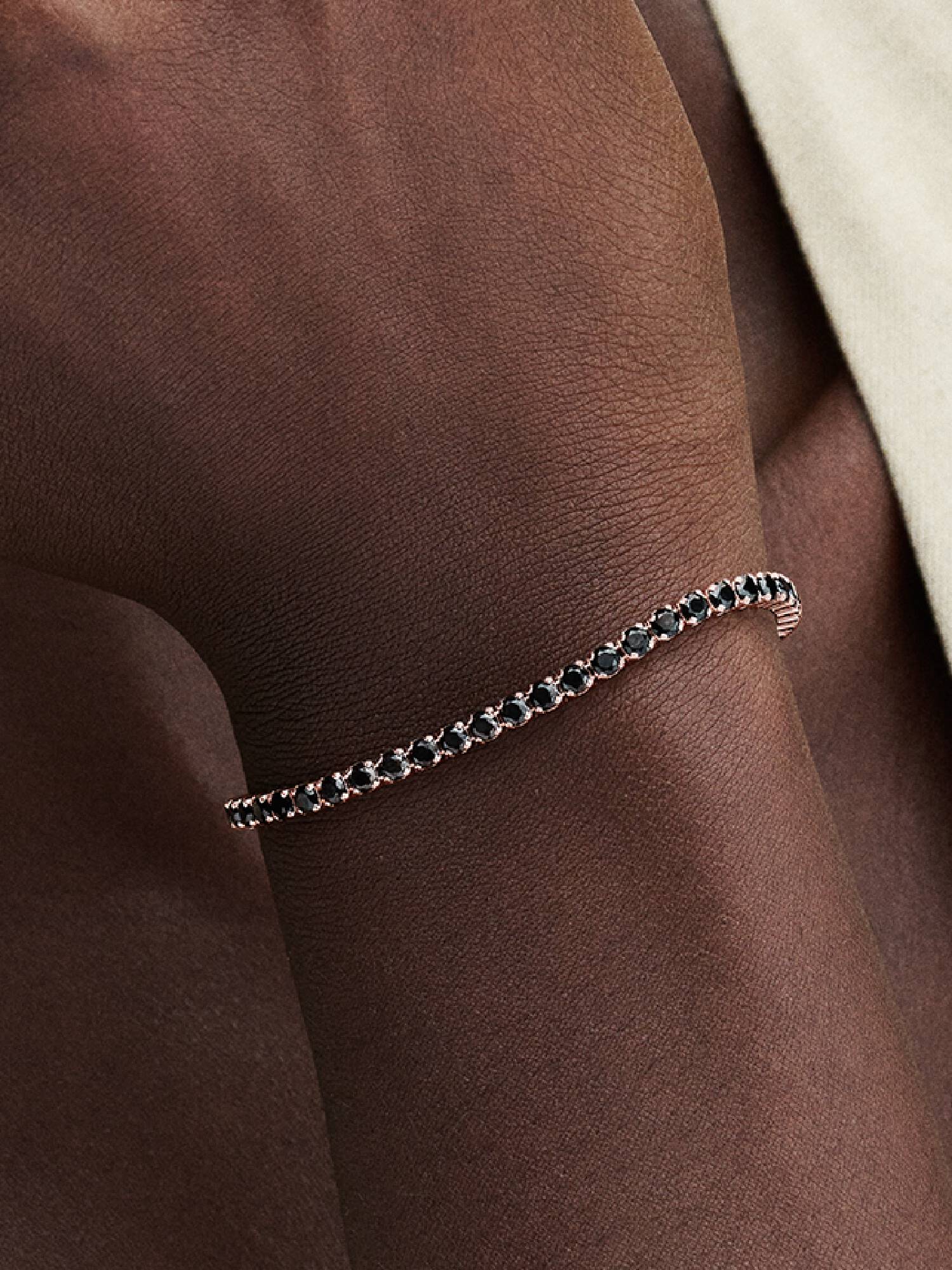 Black Sparkling Tennis Bracelet