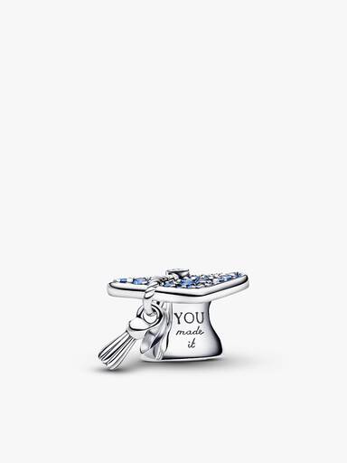 Sparkling Blue 2026 Graduation Charm Bracelet Set
