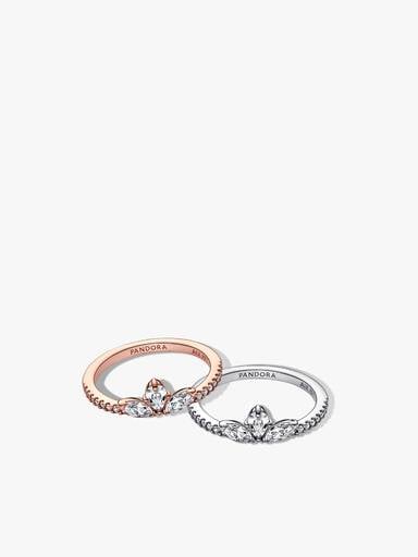 Sparkling Herbarium Ring Set