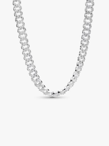 Pavé Cuban Chain Necklace
