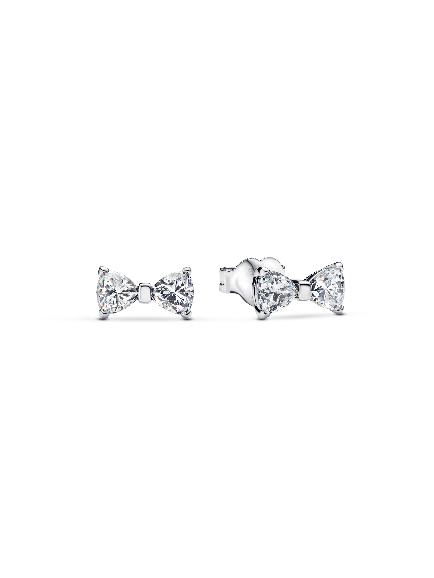 Sparkling Small Bow Stud Earrings