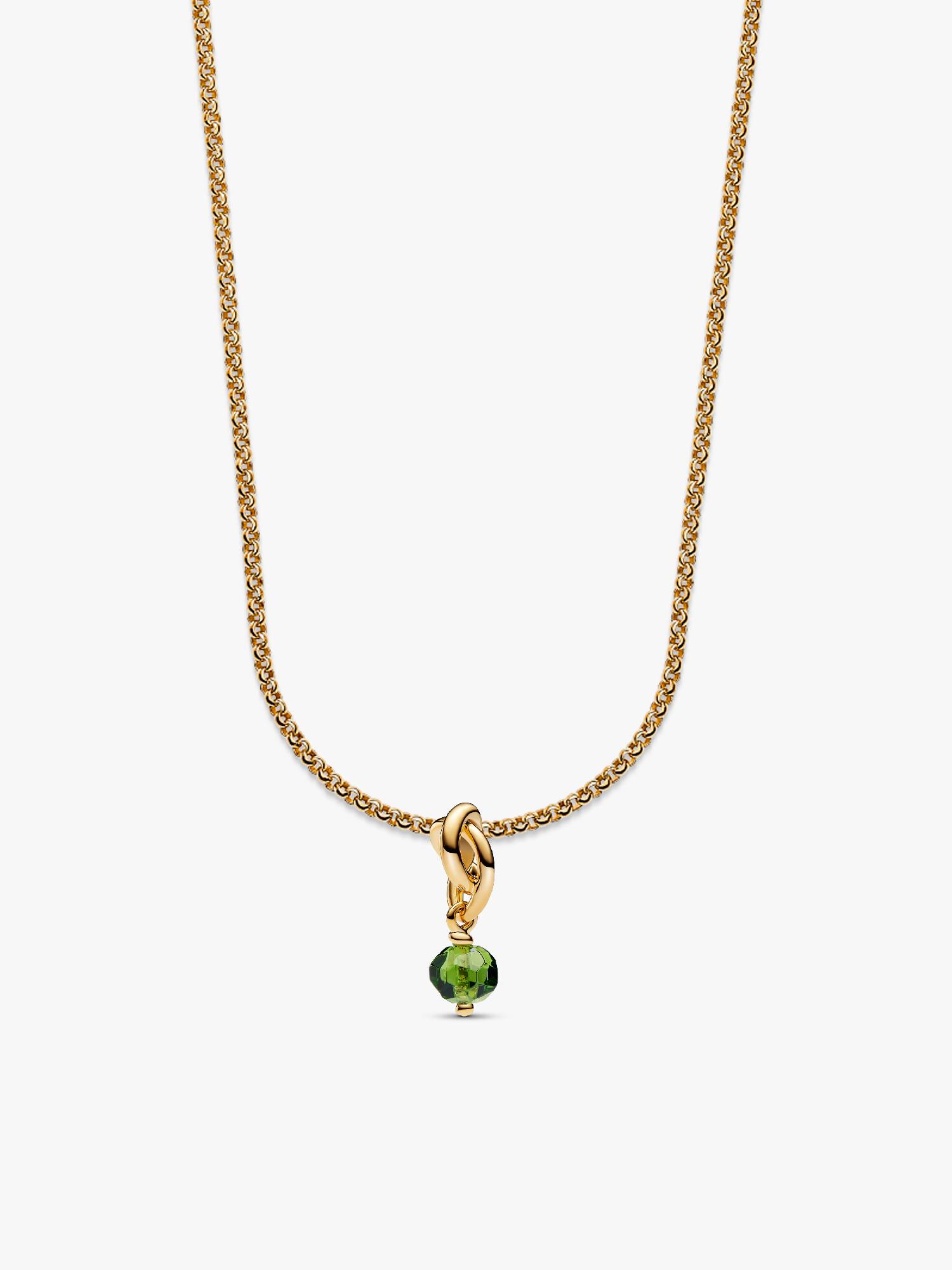 14k Gold Plated August Birthstone Necklace Set