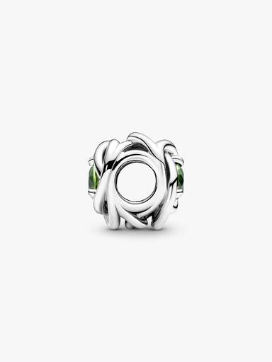 August Birthstone Eternity Circle Charm
