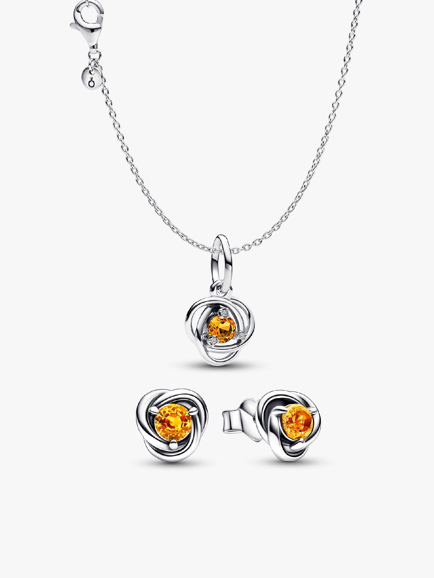 November Birthstone Necklace and Earrings Set
