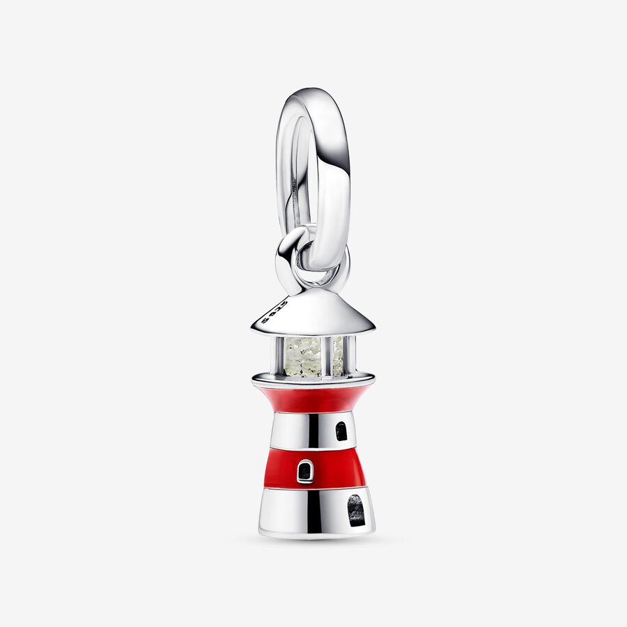 Glow-in-the-dark Lighthouse Dangle Charm image number 0