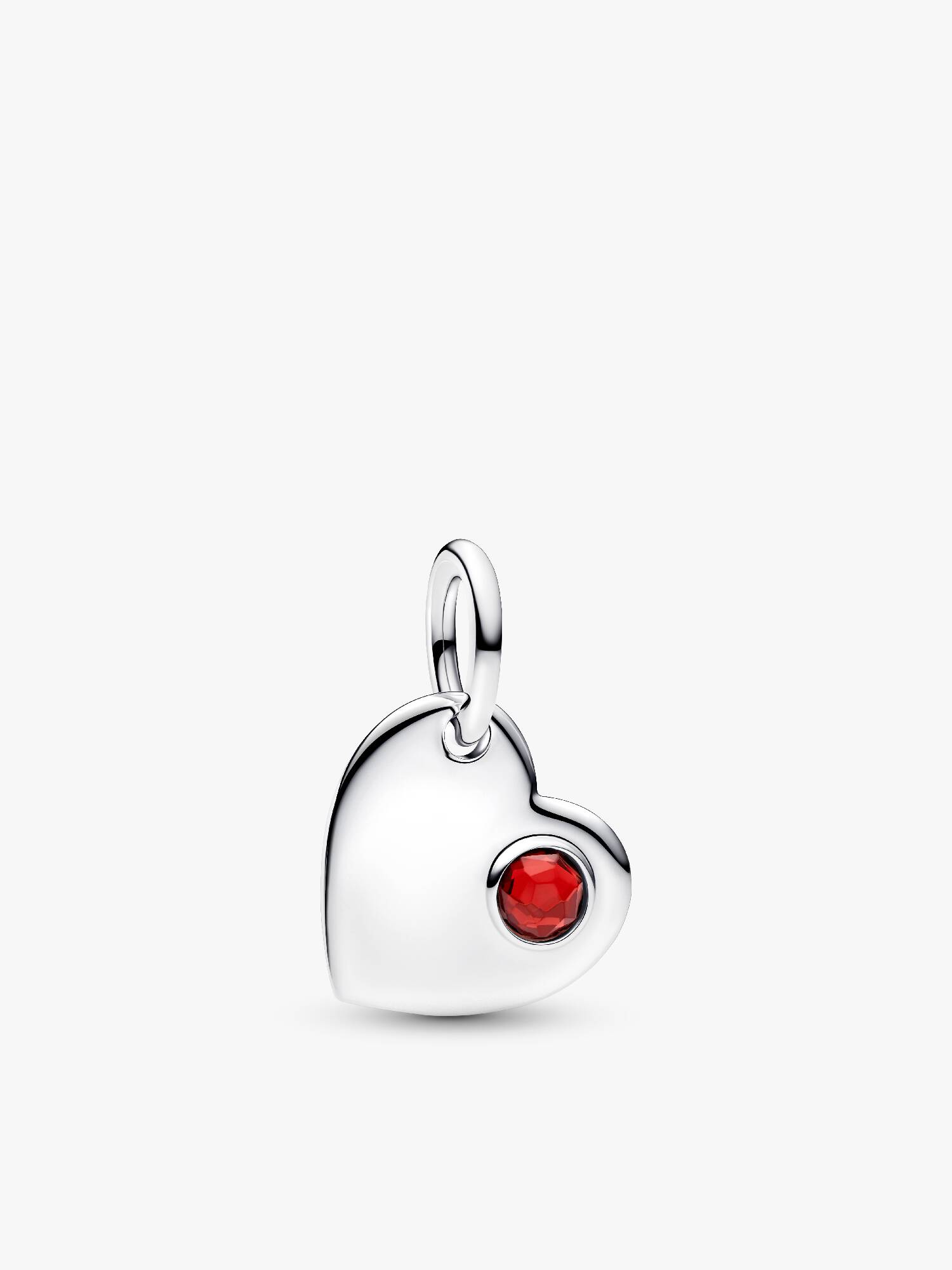 January Heart Dangle Charm
