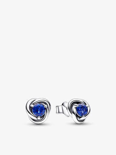 September Birthstone Eternity Circle O Pendant and Earrings Set