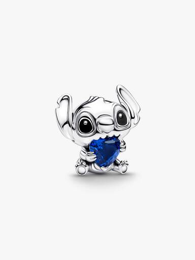 Disney Stitch Blue Heart Charm