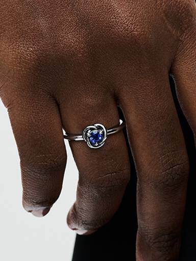 September Birthstone Eternity Circle Ring