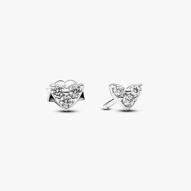Silver Stud and Hoop Earrings Gift Set
