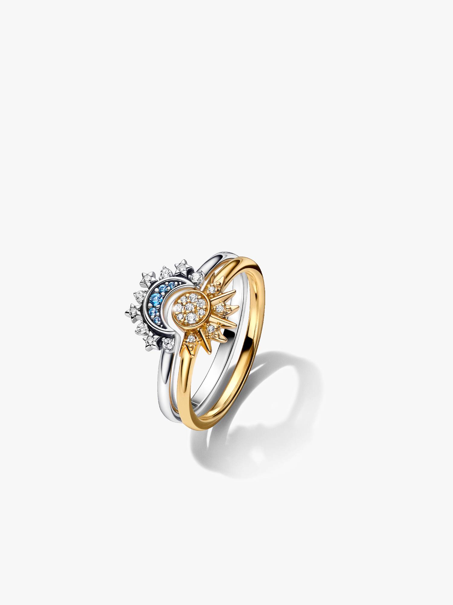 Celestial Sun & Moon Ring Set