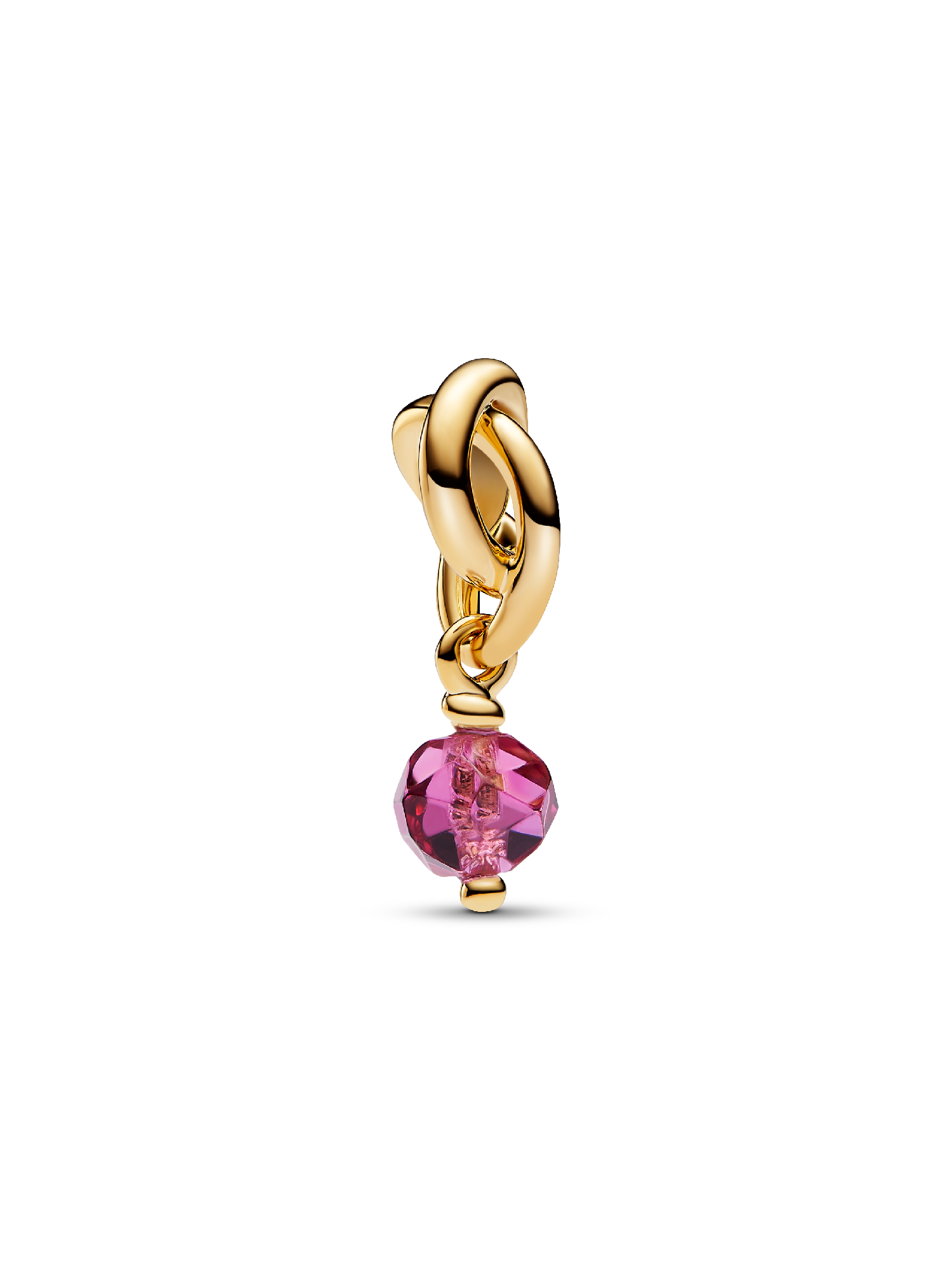 October Birthstone Eternity Circle Dangle Charm