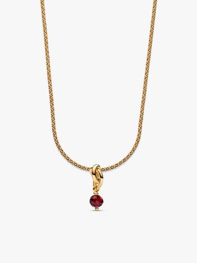 14k Gold Plated July Birthstone Necklace Set
