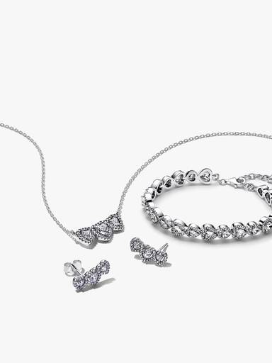 Halo Heart Trilogy Jewellery Gift Set