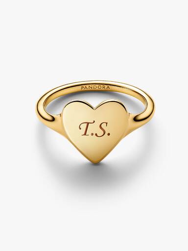 Engravable Heart Ring