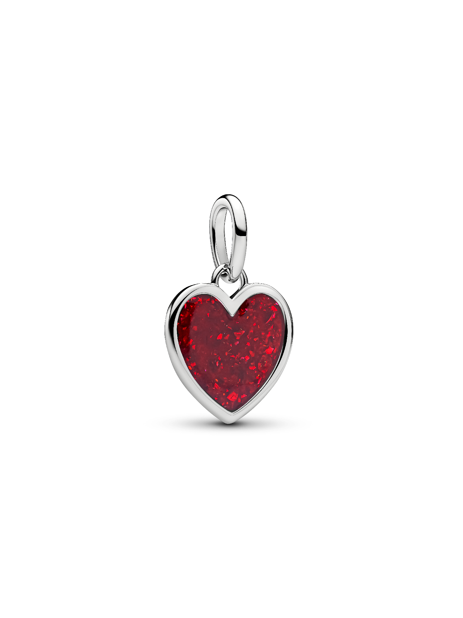 Engravable Red Heart Dangle Charm