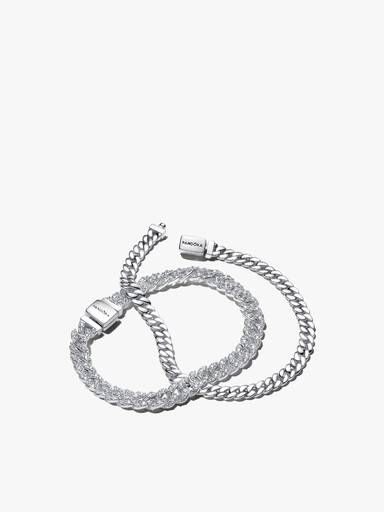 Cuban Chain Bracelet Set