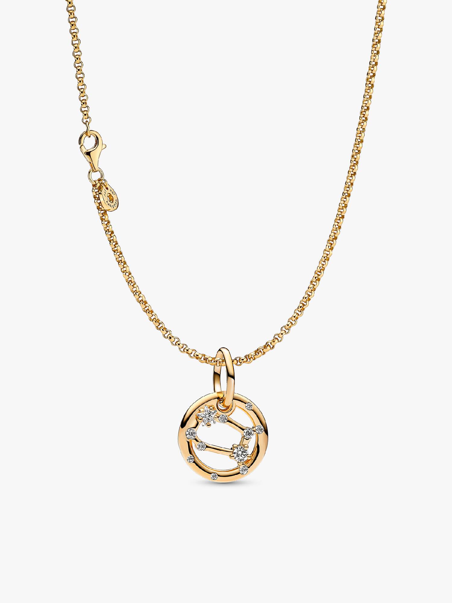 14K Gold Plated Gemini Zodiac Necklace
