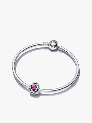 October Birthstone Eternity Circle Bangle Gift Set