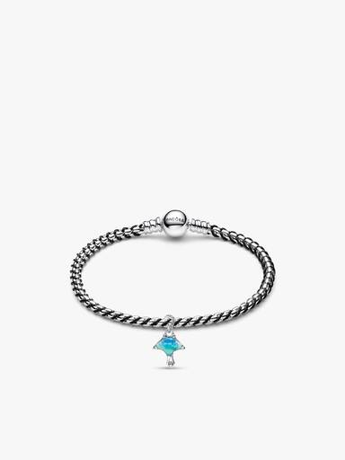Blue Manta Ray Charm & Bracelet Set