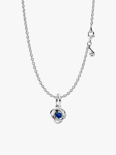 September Braided Birthstone Dangle Necklace Set