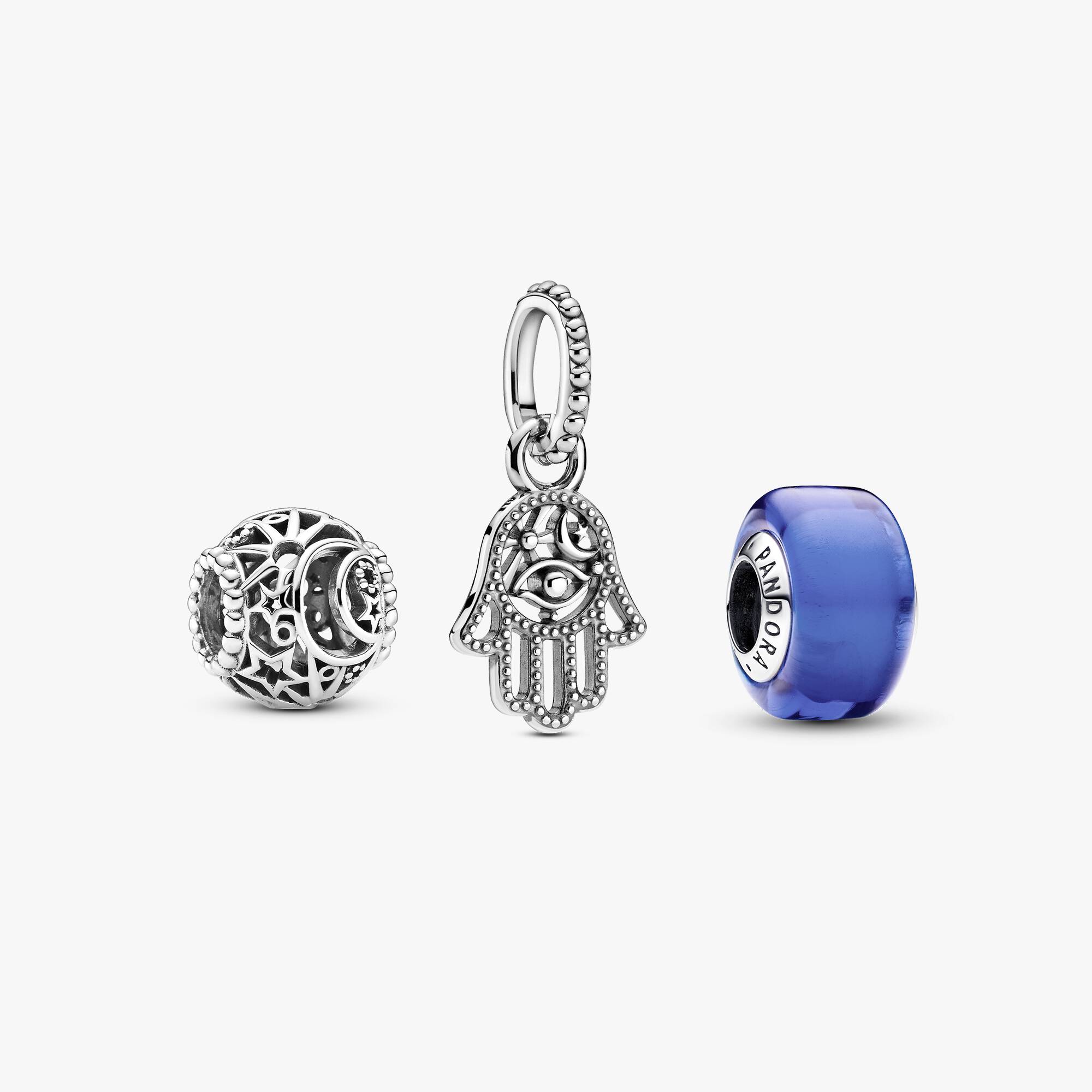Hamsa Hand Blue Charm Gift Set