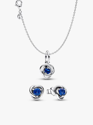 September Birthstone Necklace and Earrings Set