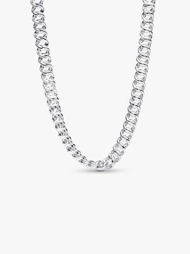 Pavé Cuban Chain Necklace