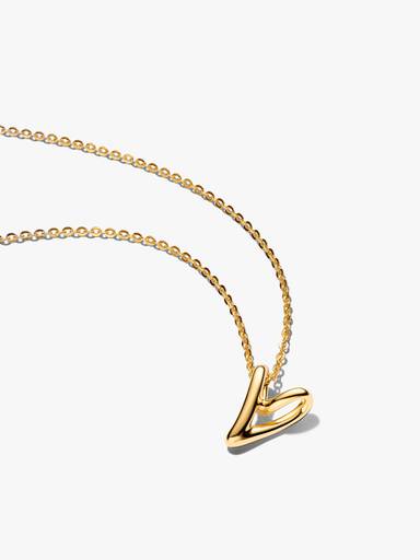 Gold Plated Organically Shaped Heart Gift Set