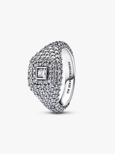 Pavé Square Cocktail Ring