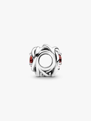 July Birthstone Eternity Circle Charm