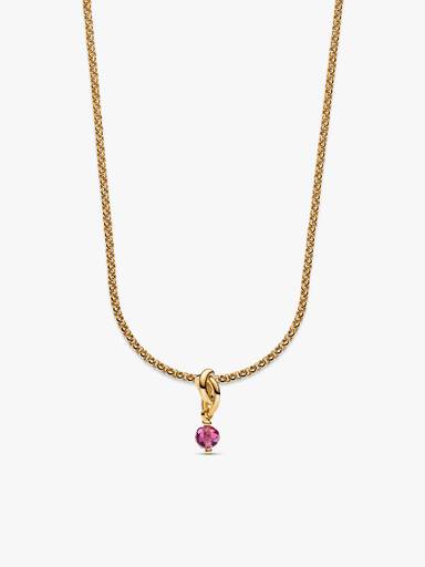 14k Gold Plated October Birthstone Necklace Set