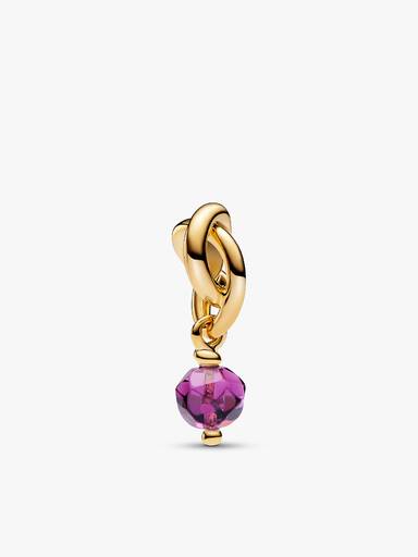 14k Gold Plated February Birthstone Necklace Set