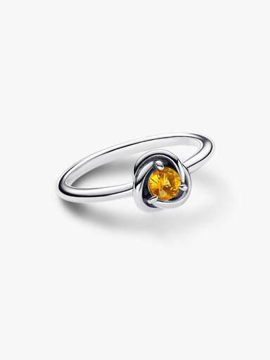 November Birthstone Eternity Circle Ring
