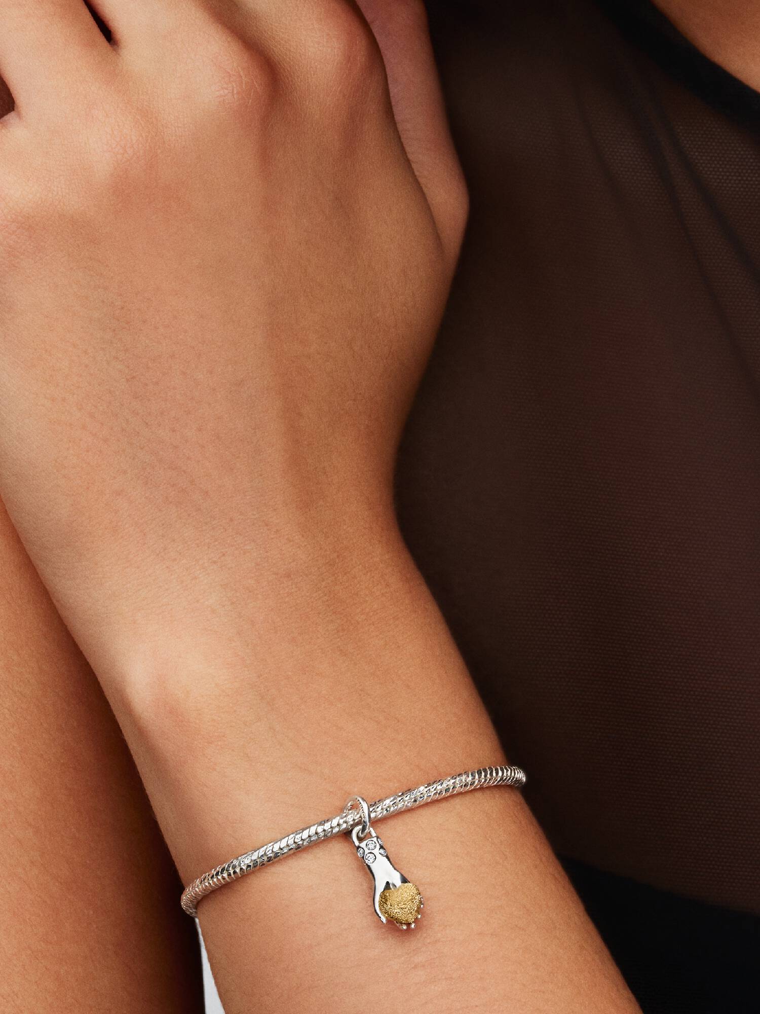 Pat McGrath The Hand of Love Mixed-metal Dangle Charm 