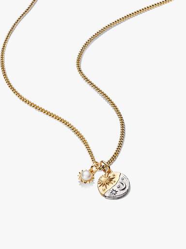 Talisman Sun and Moon Necklace Charm Set