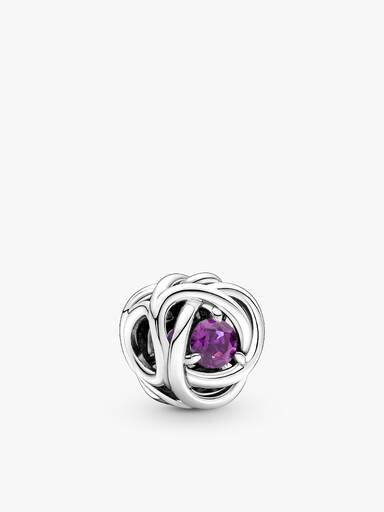 February Birthstone Eternity Circle Bangle Gift Set