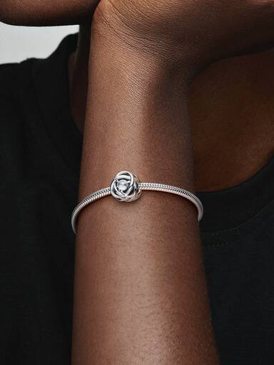 April Birthstone Eternity Circle Charm