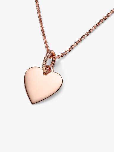 Engravable Heart Tag Pendant