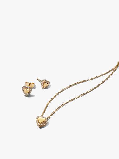 Gold Plated Heart Halo Gift Set