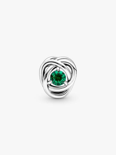 May Birthstone Eternity Circle Charm