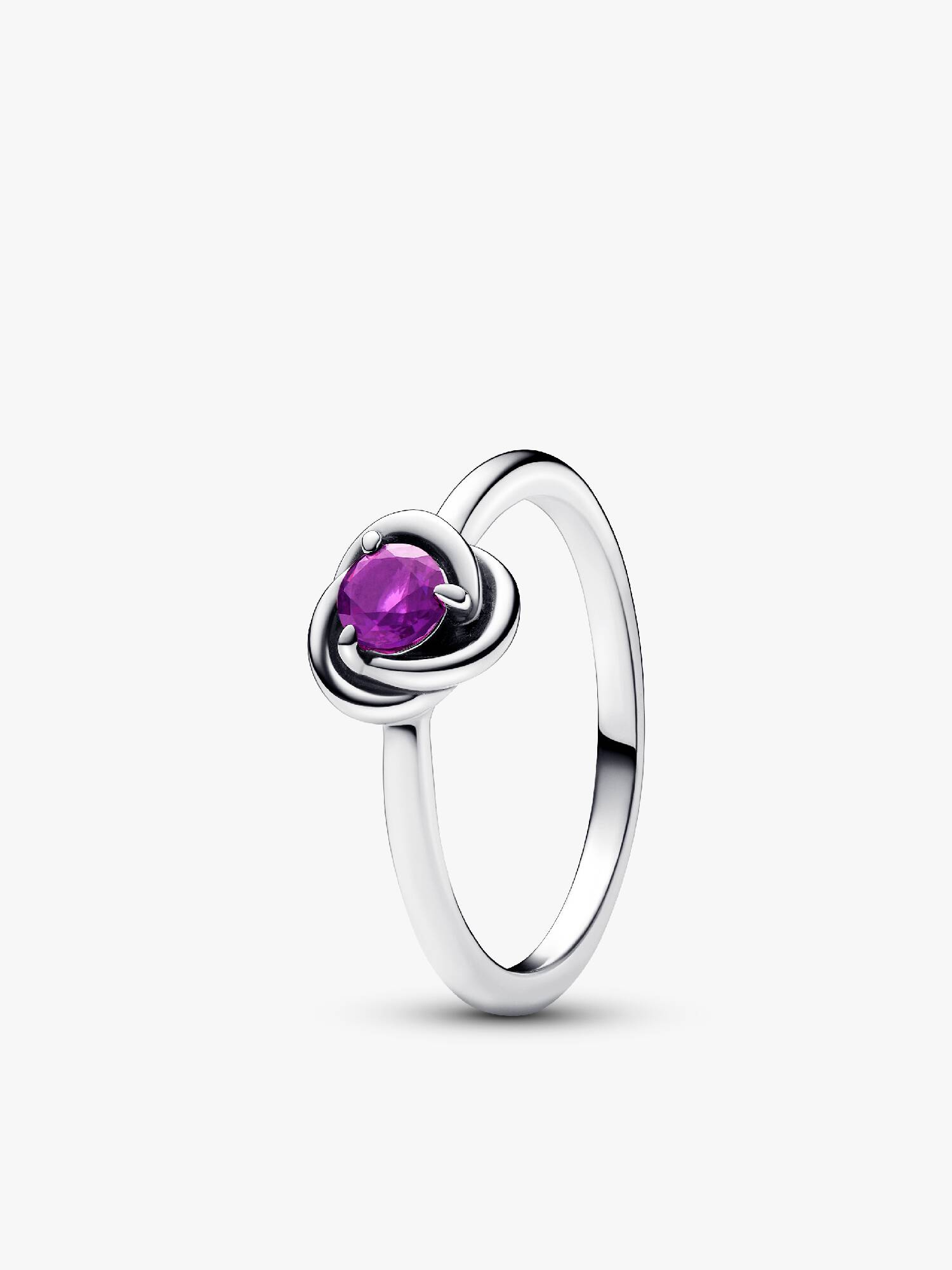 February Birthstone Eternity Circle Ring