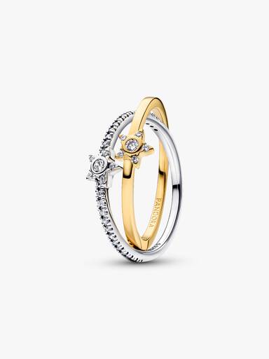 Sparkling Stella Crossover Ring