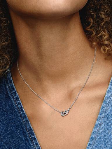 Sparkling Moon & Star Collier Necklace