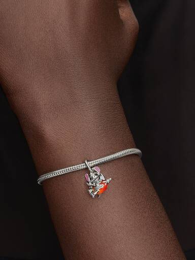 Disney Stitch Rocket Ship Dangle Charm